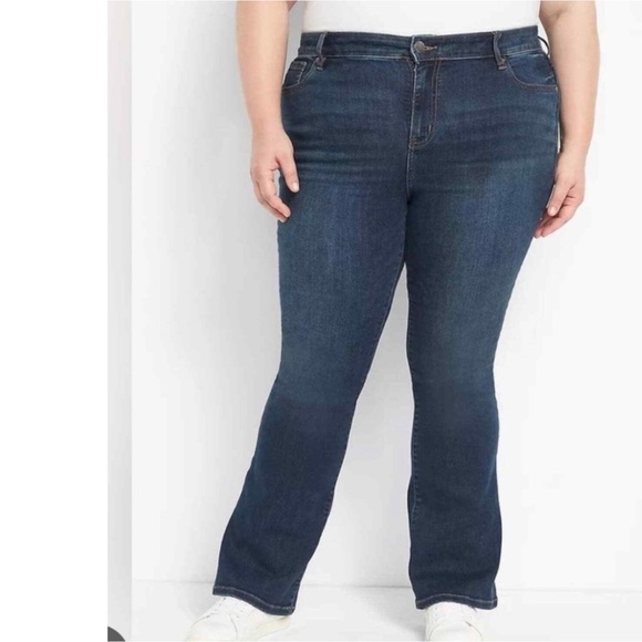 Lane Bryant Denim - Lane Bryant Mid Rise Signature Boot Magic Waistband Jeans